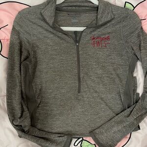 Champion Heather Gray Quarter-Zip Pullover